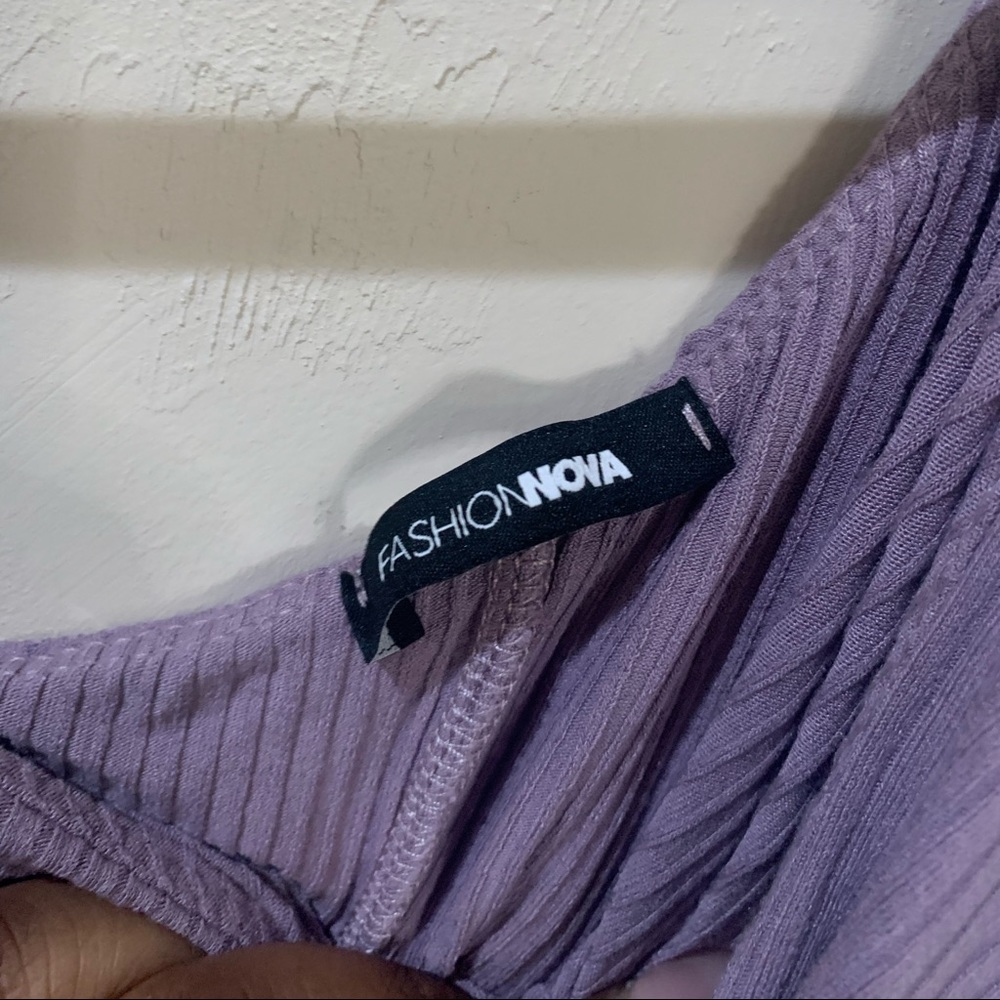 Lavender bodysuit. Ruffled. - Picture 2 of 3